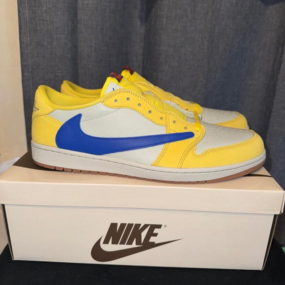 Travis Scott × Jordan 1 Retro Low OG 'Canary'